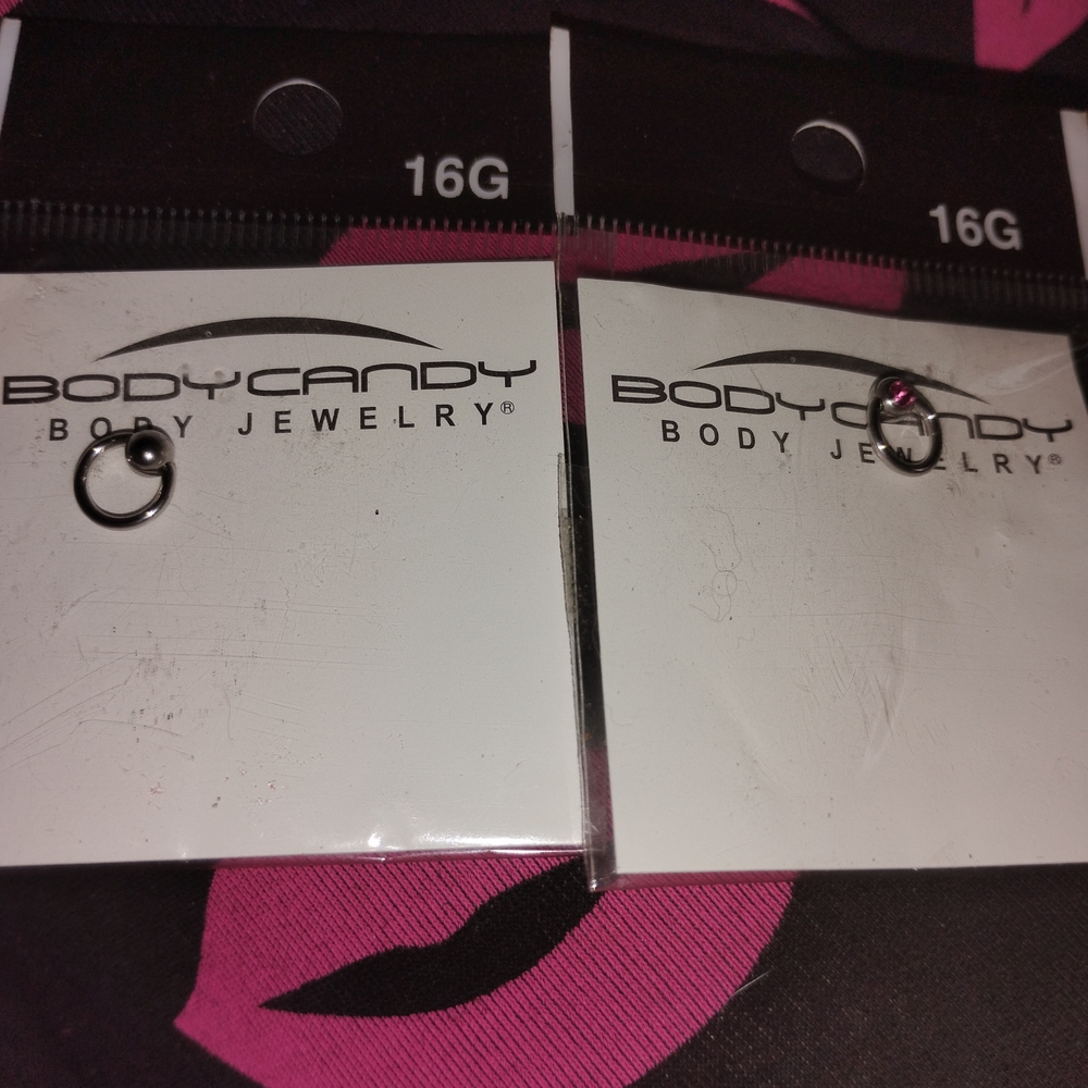 BodyCandy 16G Stainless Steel Eyebrow Hoops